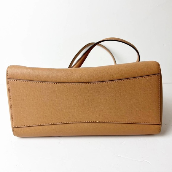 Tory Burch Camel Leather Tote Bag - Picture 7 of 11